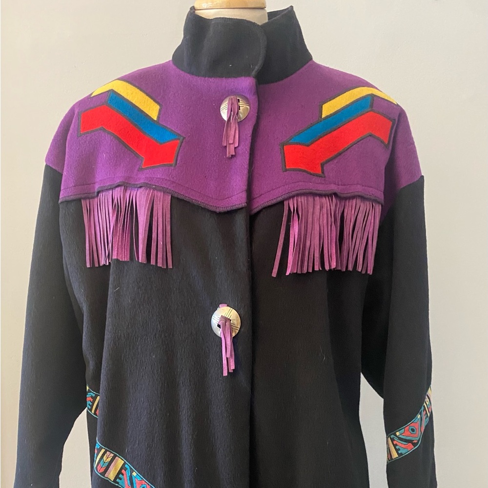 Marylou Ozbolt-Storer Vintagr 80s Wool Coat from Jackson Hole, WY Boutique.